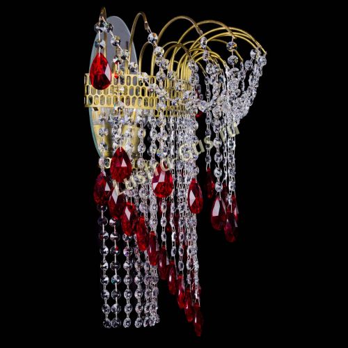 Бра Агата №4 под бронзу Красная в Самаре Гусь Хрустальный