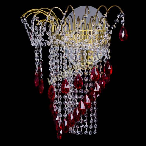 Бра Агата №4 под бронзу Красная в Самаре Гусь Хрустальный