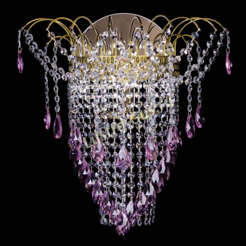 Бра Агата №4 под бронзу Розовая в Самаре Гусь Хрустальный