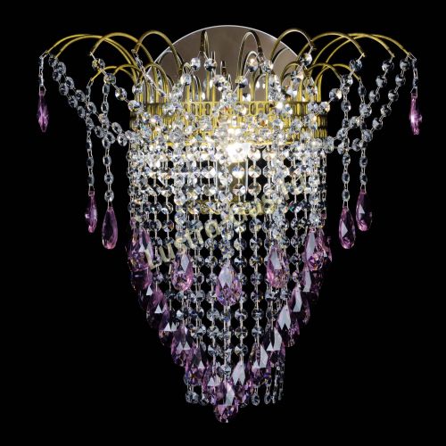 Бра Агата №4 под бронзу Розовая в Самаре Гусь Хрустальный