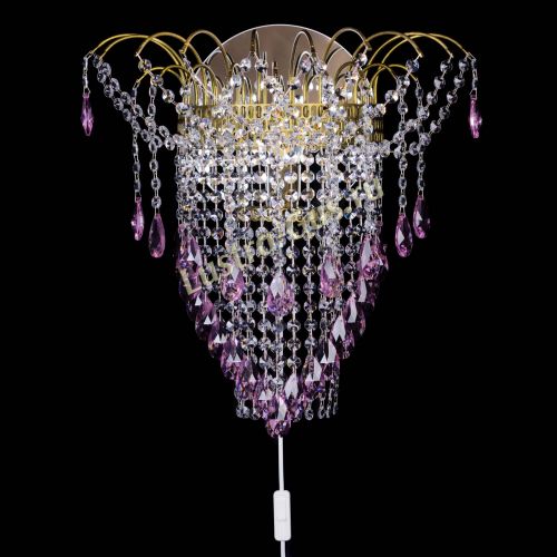 Бра Агата №4 под бронзу Розовая в Самаре Гусь Хрустальный