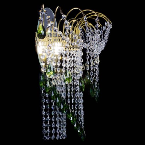 Бра Агата №4 под бронзу Зеленая в Самаре Гусь Хрустальный