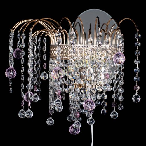 Бра Агата Венеция шар розовая в Самаре Гусь Хрустальный