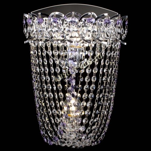 Бра Астра ажур №2 фиолетовая в Самаре Гусь Хрустальный