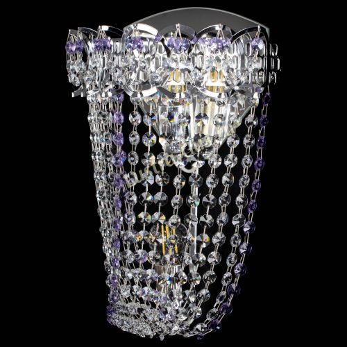 Бра Астра ажур №2 фиолетовая в Самаре Гусь Хрустальный