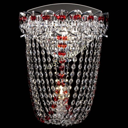 Бра Астра ажур №2 красная в Самаре Гусь Хрустальный