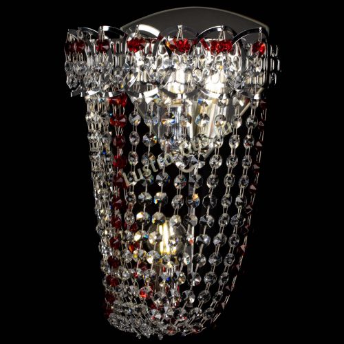 Бра Астра ажур №2 красная в Самаре Гусь Хрустальный