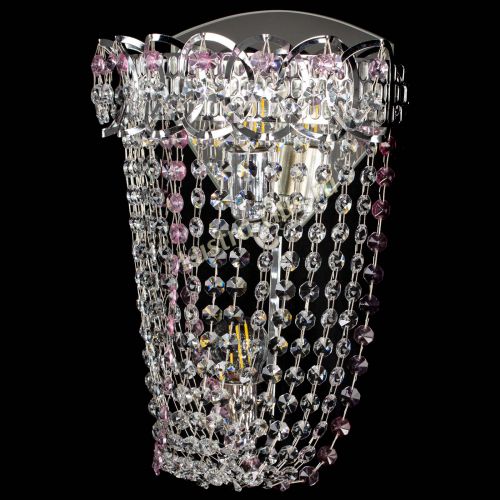 Бра Астра ажур №2 розовая в Самаре Гусь Хрустальный