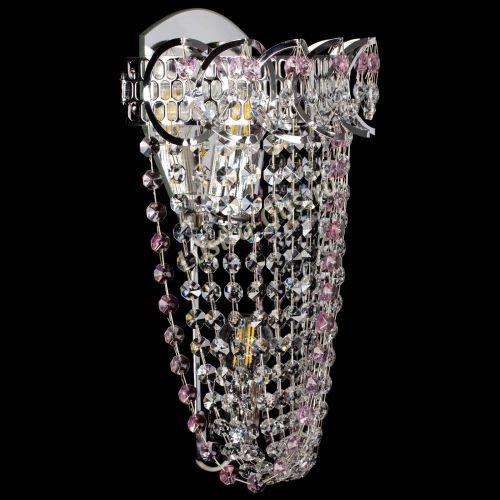 Бра Астра ажур №2 розовая в Самаре Гусь Хрустальный