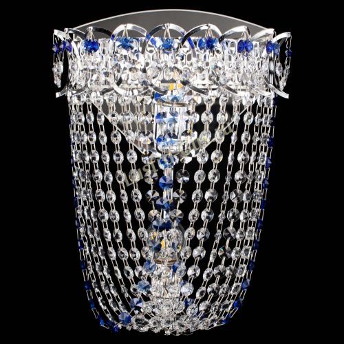 Бра Астра ажур №2 синяя в Самаре Гусь Хрустальный