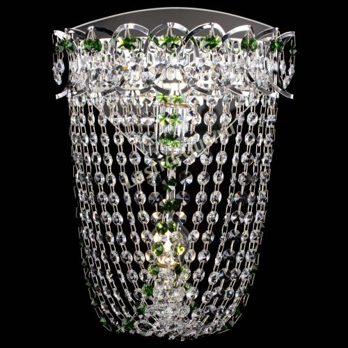 Бра Астра ажур №2 зеленая в Самаре Гусь Хрустальный