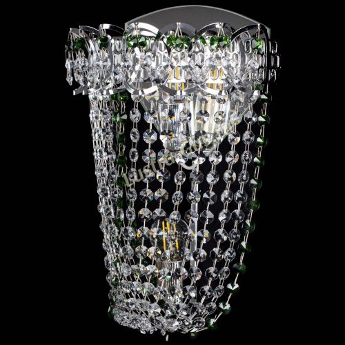 Бра Астра ажур №2 зеленая в Самаре Гусь Хрустальный