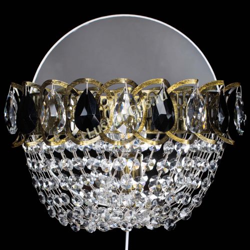 Бра Астра ажур под бронзу черная в Самаре Гусь Хрустальный