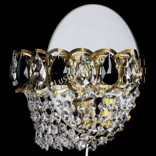 Бра Астра ажур под бронзу черная в Самаре Гусь Хрустальный