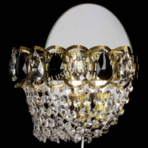 Бра Астра ажур под бронзу черная в Самаре Гусь Хрустальный