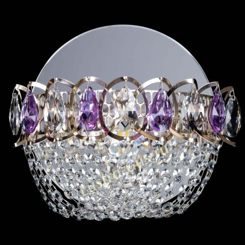 Бра Астра ажур фиолетовая в Самаре Гусь Хрустальный