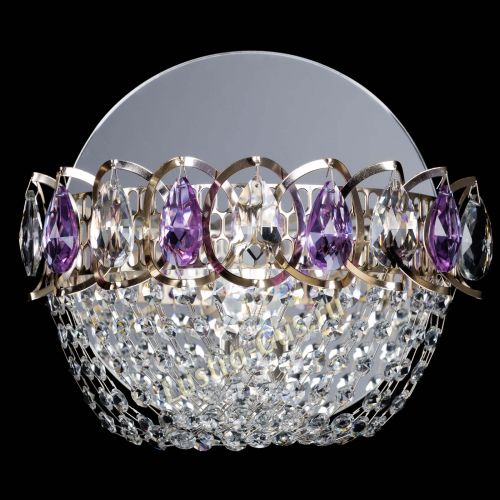 Бра Астра ажур фиолетовая в Самаре Гусь Хрустальный