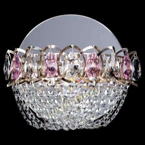 Бра Астра ажур розовая в Самаре Гусь Хрустальный