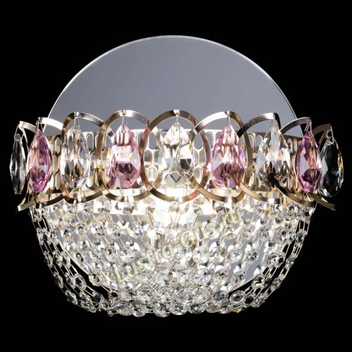 Бра Астра ажур розовая в Самаре Гусь Хрустальный