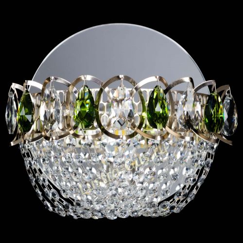 Бра Астра ажур зеленая в Самаре Гусь Хрустальный