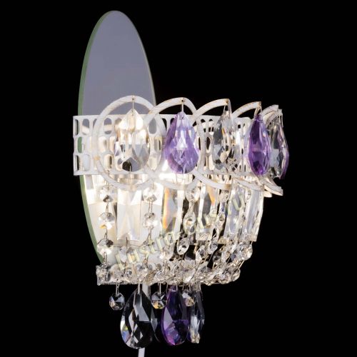 Бра Астра Фиолетовая белая в Самаре Гусь Хрустальный