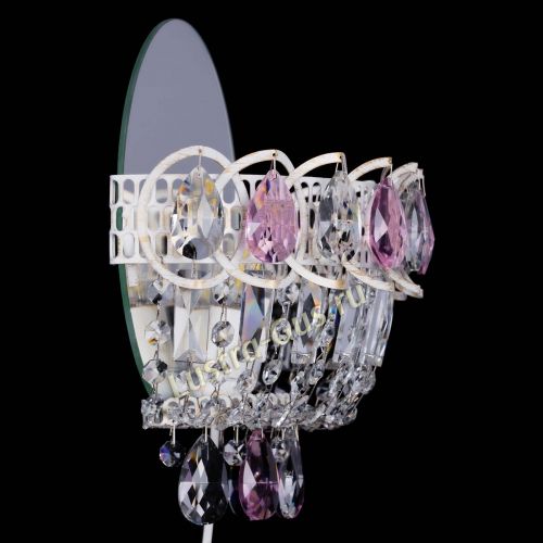 Бра Астра Розовая белая в Самаре Гусь Хрустальный