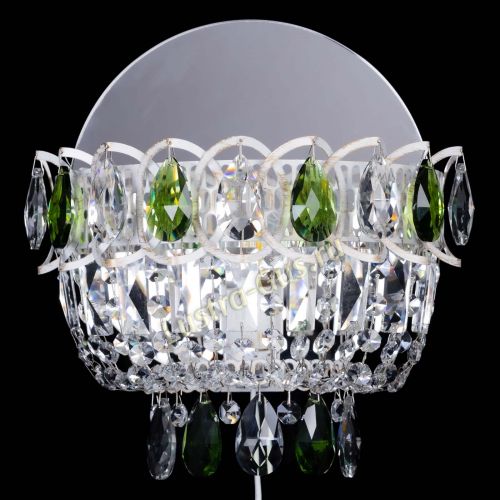 Бра Астра Зеленая белая в Самаре Гусь Хрустальный