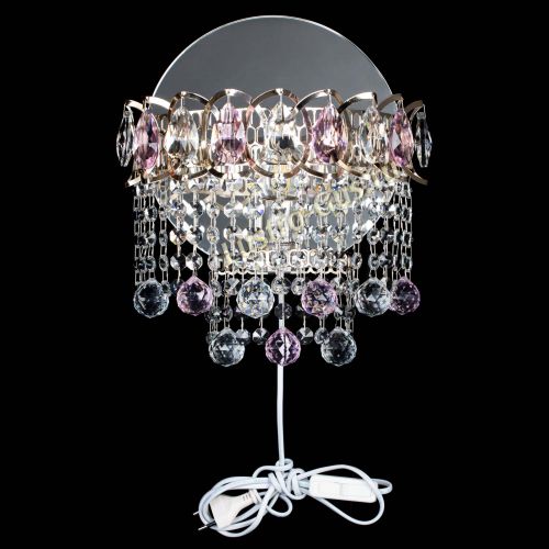 Бра Астра Капель шар 30 Розовая в Самаре Гусь Хрустальный