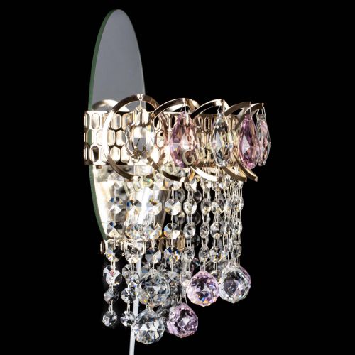 Бра Астра Капель шар 30 Розовая в Самаре Гусь Хрустальный