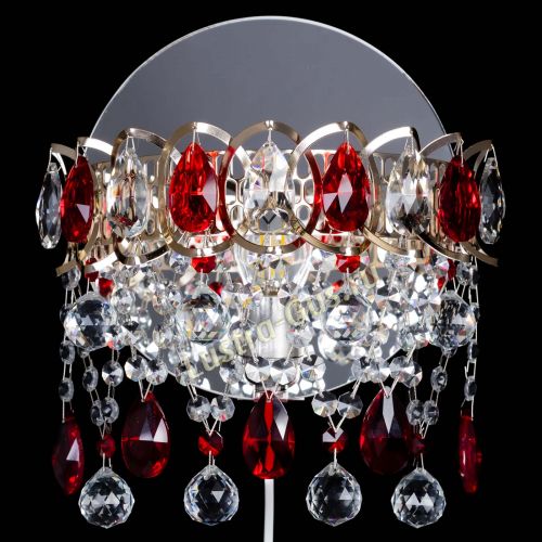 Бра Астра Паутинка красная в Самаре Гусь Хрустальный