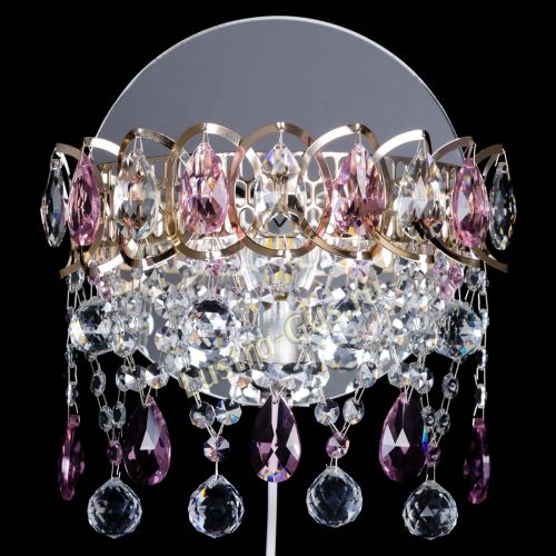 Бра Астра Паутинка розовая в Самаре Гусь Хрустальный