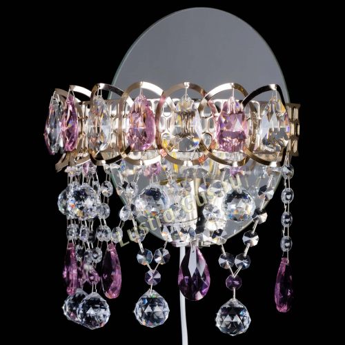 Бра Астра Паутинка розовая в Самаре Гусь Хрустальный