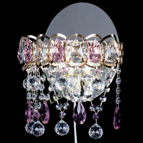 Бра Астра Паутинка розовая в Самаре Гусь Хрустальный