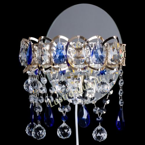 Бра Астра Паутинка синяя в Самаре Гусь Хрустальный