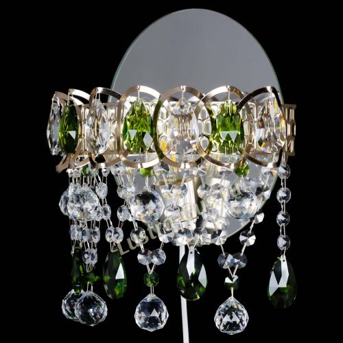 Бра Астра Паутинка зеленая в Самаре Гусь Хрустальный