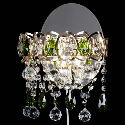 Бра Астра Паутинка зеленая в Самаре Гусь Хрустальный