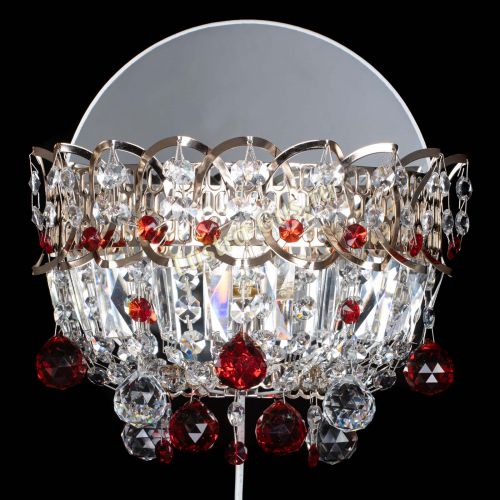 Бра Астра пластинка шар Красная в Самаре Гусь Хрустальный