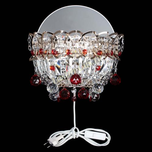 Бра Астра пластинка шар Красная в Самаре Гусь Хрустальный