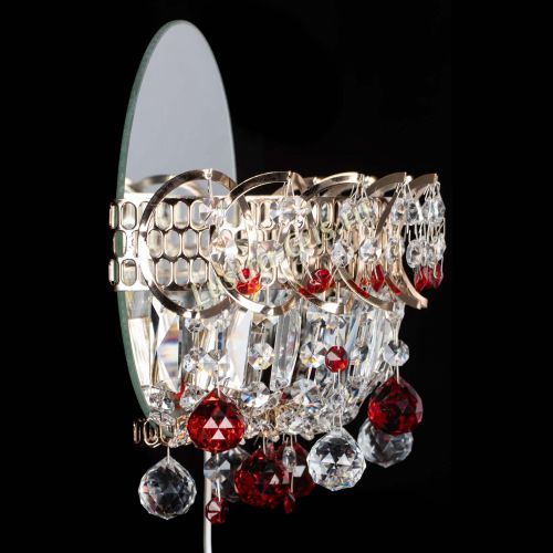Бра Астра пластинка шар Красная в Самаре Гусь Хрустальный