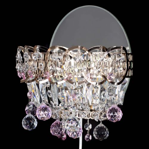 Бра Астра пластинка шар Розовая в Самаре Гусь Хрустальный