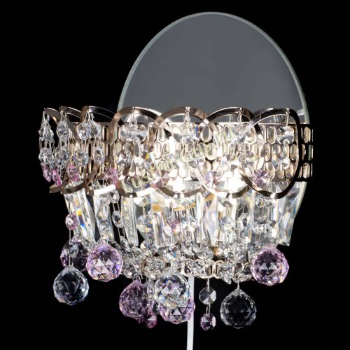 Бра Астра пластинка шар Розовая в Самаре Гусь Хрустальный