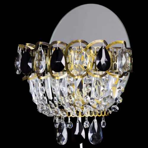 Бра Астра Черная под бронзу в Самаре Гусь Хрустальный