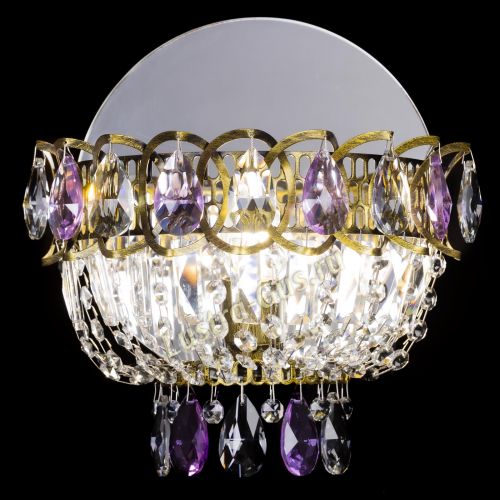 Бра Астра Фиолетовая под бронзу в Самаре Гусь Хрустальный