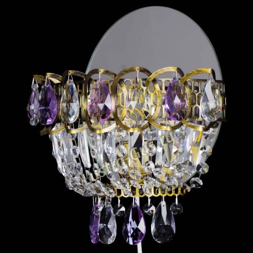 Бра Астра Фиолетовая под бронзу в Самаре Гусь Хрустальный