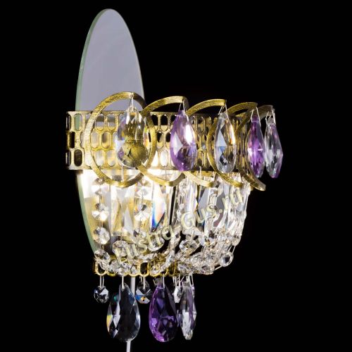 Бра Астра Фиолетовая под бронзу в Самаре Гусь Хрустальный