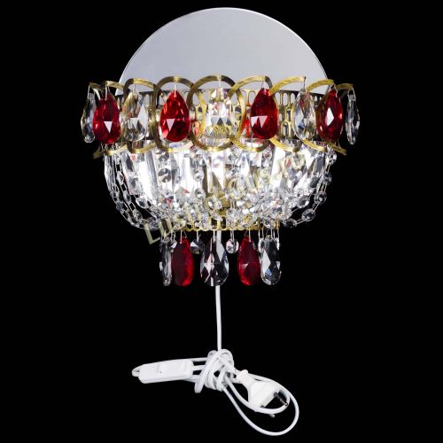 Бра Астра Красная под бронзу в Самаре Гусь Хрустальный