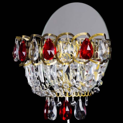 Бра Астра Красная под бронзу в Самаре Гусь Хрустальный