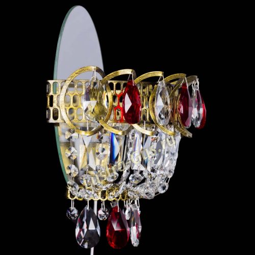 Бра Астра Красная под бронзу в Самаре Гусь Хрустальный