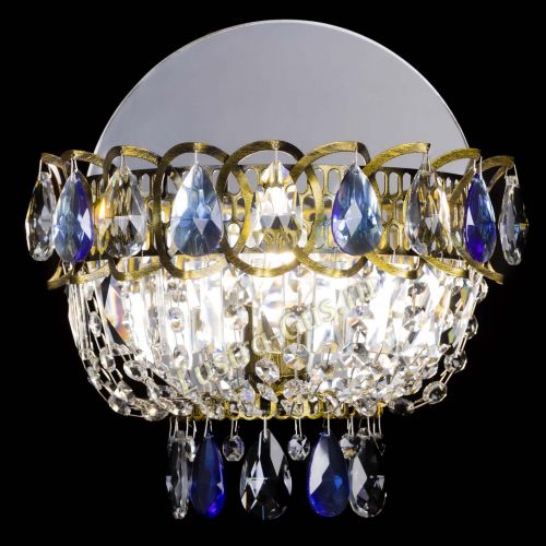 Бра Астра Синяя под бронзу в Самаре Гусь Хрустальный