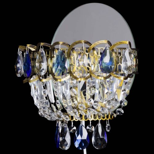 Бра Астра Синяя под бронзу в Самаре Гусь Хрустальный